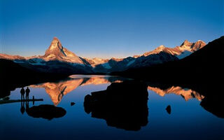 Alpské průsmyky a legendární Matterhorn - ilustrační fotografie
