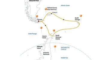 Falklandy, Jižní Georgia A Antarktida Na Lodi Ocean Diamond 2013/14 - ilustrační fotografie
