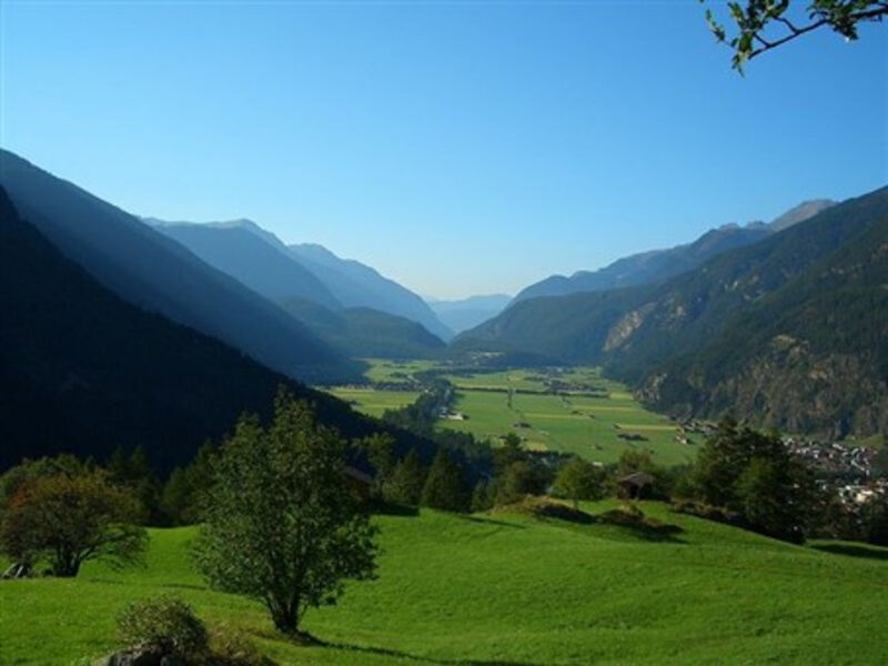 Ötztalské údolí s kartou