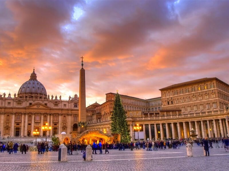 Adventní Řím - věčné město,   vánoční trhy na římských náměstích, výstavy betlémků