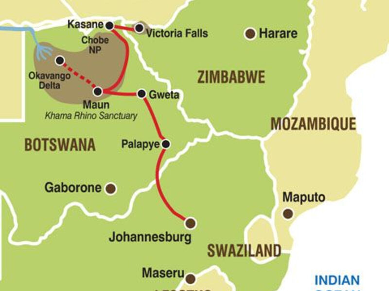 Adventure Safari V Botswaně A Viktoriiny Vodopády – 12 Dní