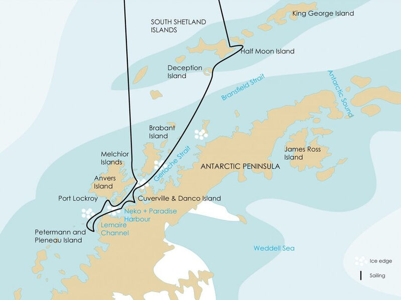 Antarktický Poloostrov A Jižní Shetlandské Ostrovy Na Lodi Plancius