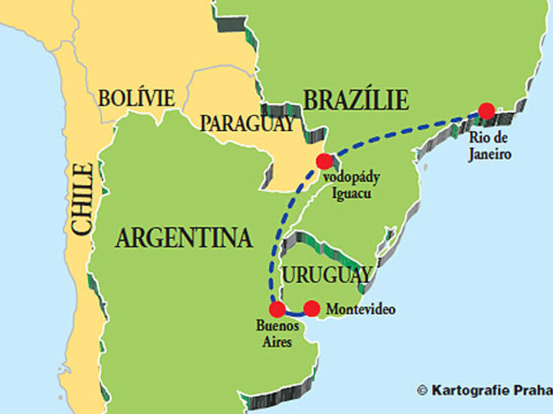 Argentina - Uruguay - Brazílie - Paraguay