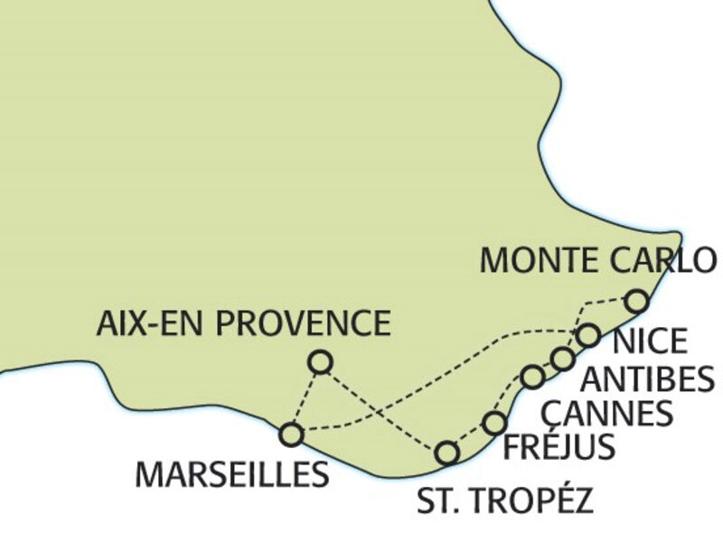 Azurové pobřeží a  horní Provence