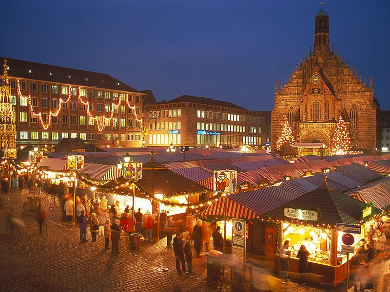Bavorská města Vánoc: Rothenburg, Würzburg, Norimberk