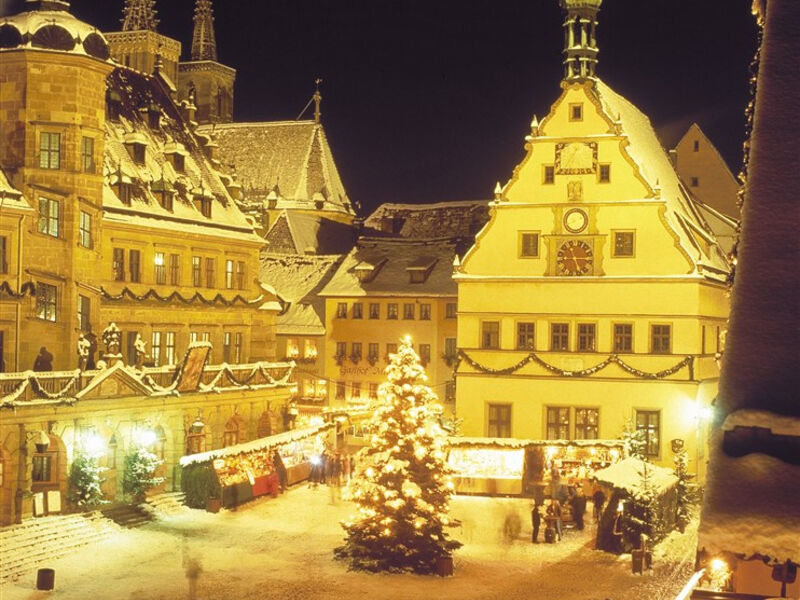 Bavorská města Vánoc: Rothenburg, Würzburg, Norimberk