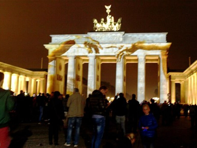 Berlín a večerní slavnost světel 2016