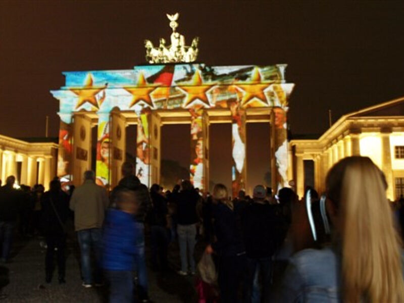 Berlín a večerní slavnost světel 2016