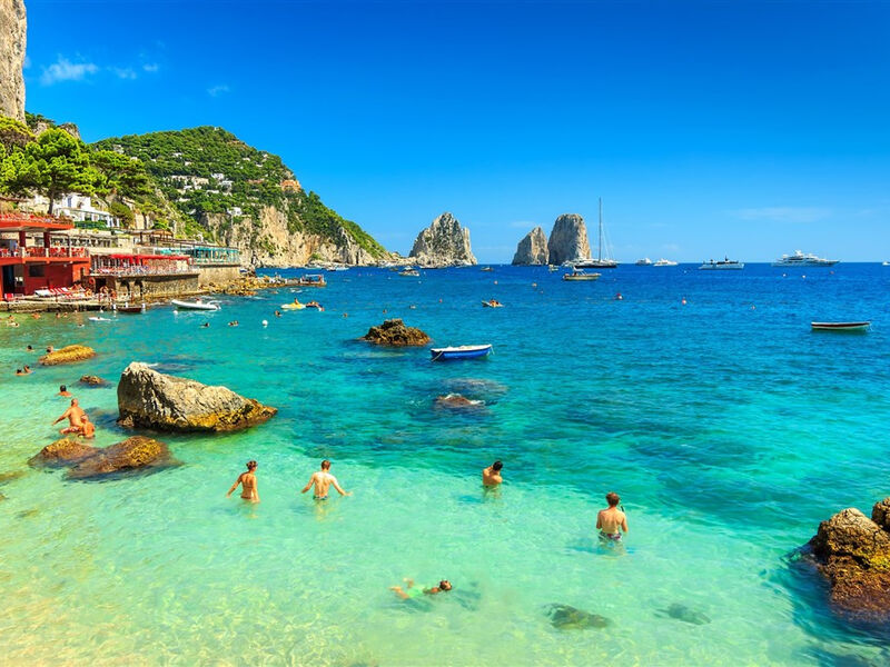 Itálie - Neapolský Záliv, Amálfské Pobřeží, Vesuv, Capri