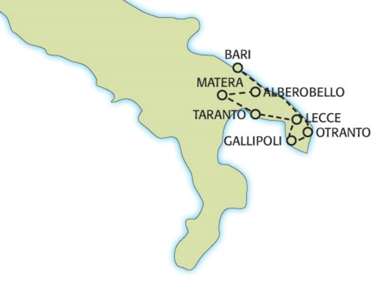 Jižní Itálie - kamenná krása Apulie - země oliv,  slunce a jedinečných 