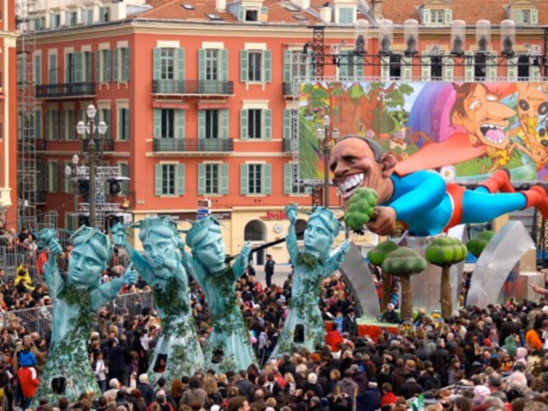 Karneval V Nice A Slavnosti Citrónů V Mentonu