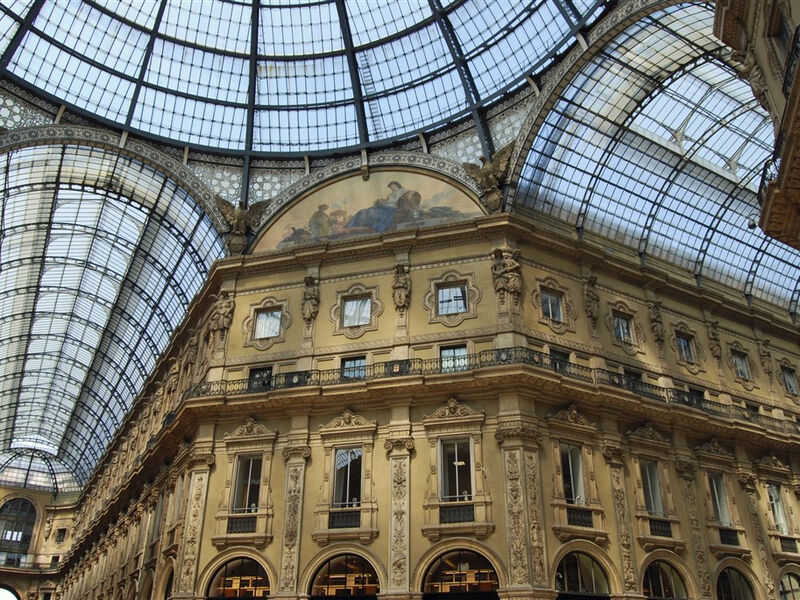 Milano a opera v La Scale, freska L. da Vinci  