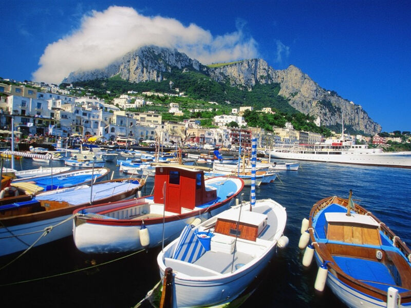 Neapolský záliv a ostrov Capri