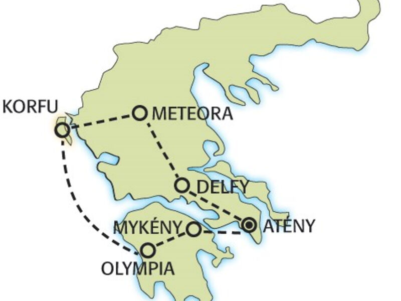Okruh Řeckem, Jónské ostrovy a pobyt na ostrově Korfu
