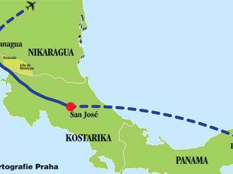 Panama - Kostarika - Nikaragua