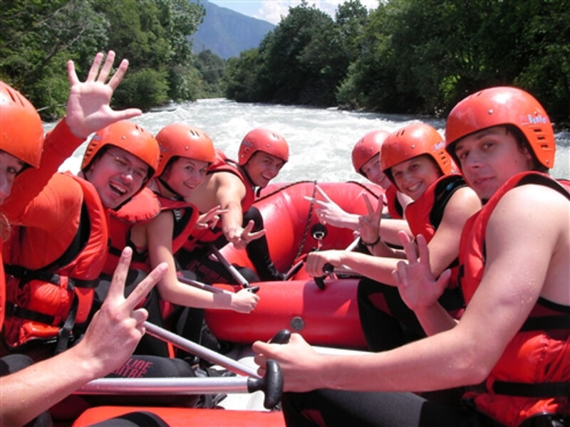 Rafting a ferrata v Dolomitech