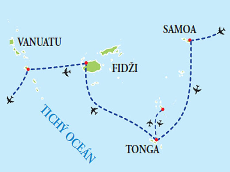 Samoa – Tonga – Fidži – Vanuatu