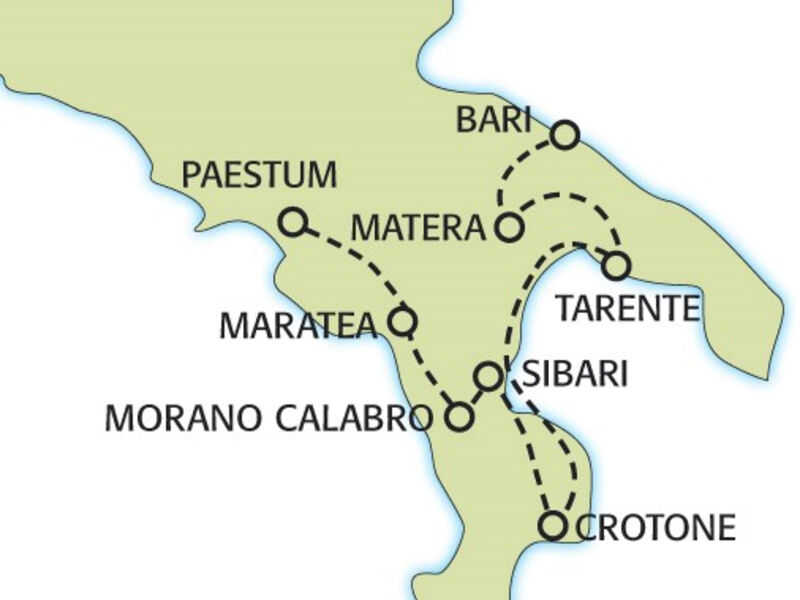 Toulky Kalábrií a  Apulií