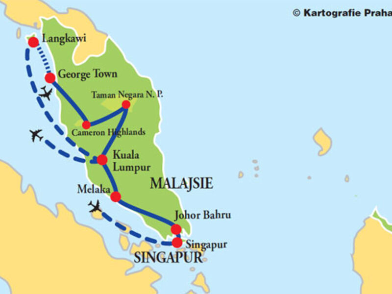 Velká cesta Singapurem a Malajsií