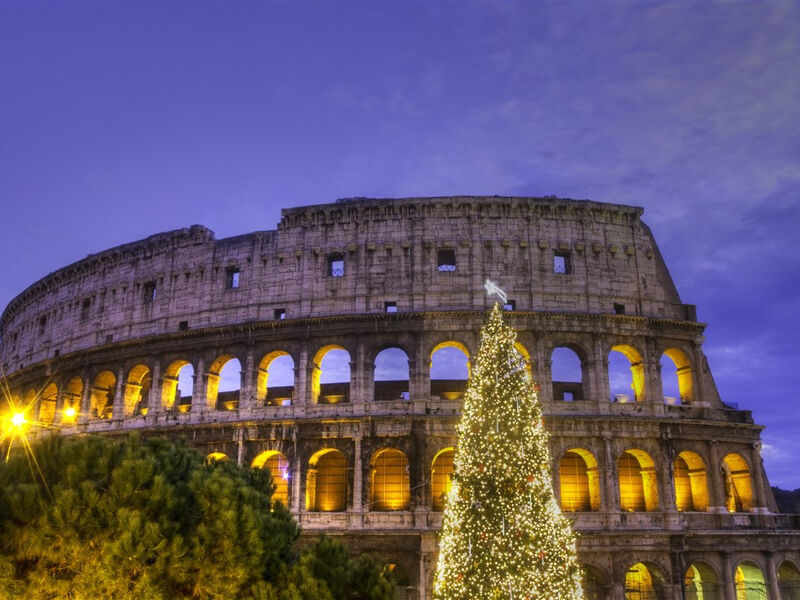 Adventní Řím - věčné město,   vánoční trhy na římských náměstích, výstavy betlémků