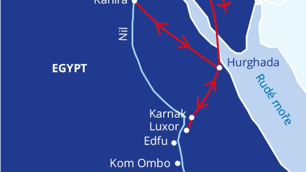 Malý okruh Egyptem s koupáním v Hurghadě - fotografie