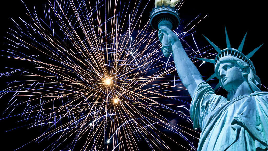 Silvestr v New Yorku - fotografie